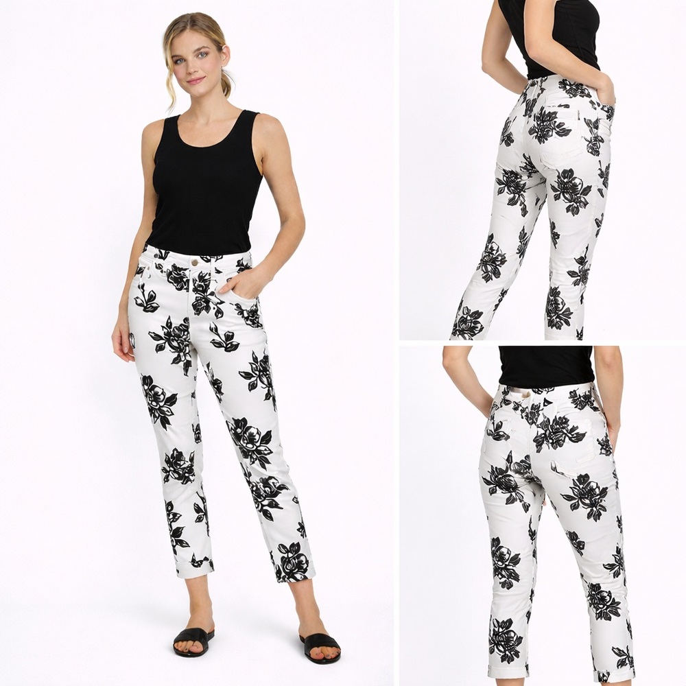 🖤 HUE Floral Jeggings